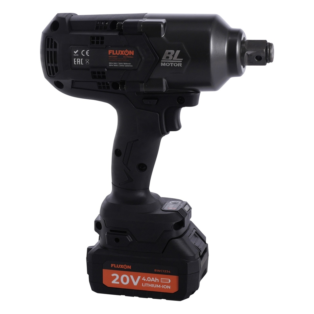 Cordless impact wrench 3/4'' 1700Nm