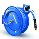 Blubird Rubber Air Hose Reel Single Arm Heavy Duty 10mm X 20mtr Outlet - 3/8" M-BSP & Reel Inlet 3/8" M-BSP