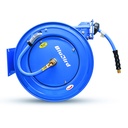 Blubird Rubber Air Hose Reel Single Arm Heavy Duty 13mm X 15mtr Outlet - 1/2" M-BSP & Reel Inlet 1/2'' M-BSP