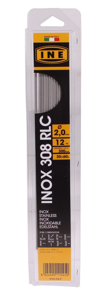 Laselektroden RVS 308RLC 2,0mm 300mm 12st