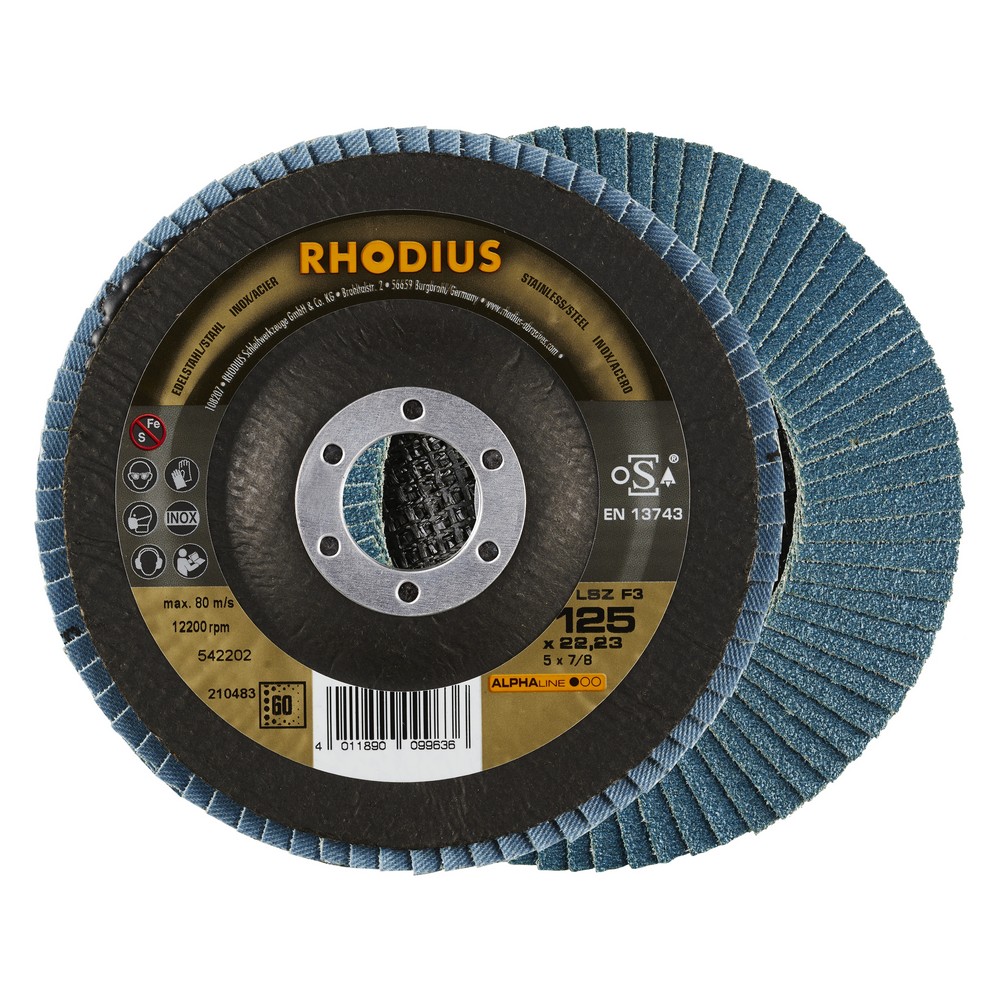 Flap disc V conical LSZ F3 125 x 22,23mm K60 10 pieces