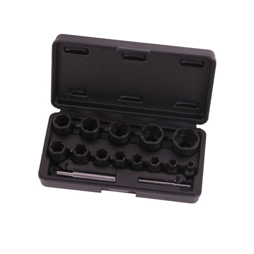 [SE833] Twist socket set 1/4"   1/2" 15 pieces professional