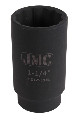 [DS12S058L] Impact deep socket 12pt 1/2" 5/8"