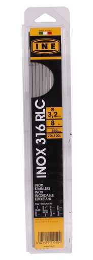 [INE31632B08] Laselektroden RVS 316RLC 3,2mm 350mm 8st