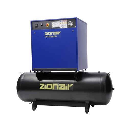 [CP75S500SD] Compressor silent 7,5kW 400V 11 bar 500L tank star-delta