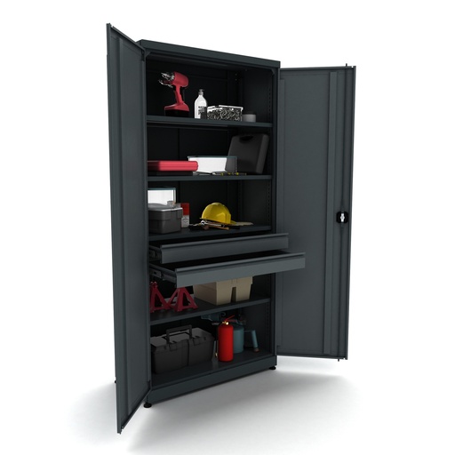 [BG95D2L] Armoire à outils en métal 2 portes incl. 2 tiroirs